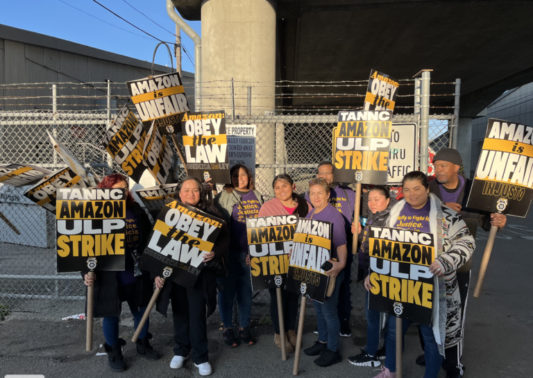 Teamsters picketing local Amazon center as part of national mobilization